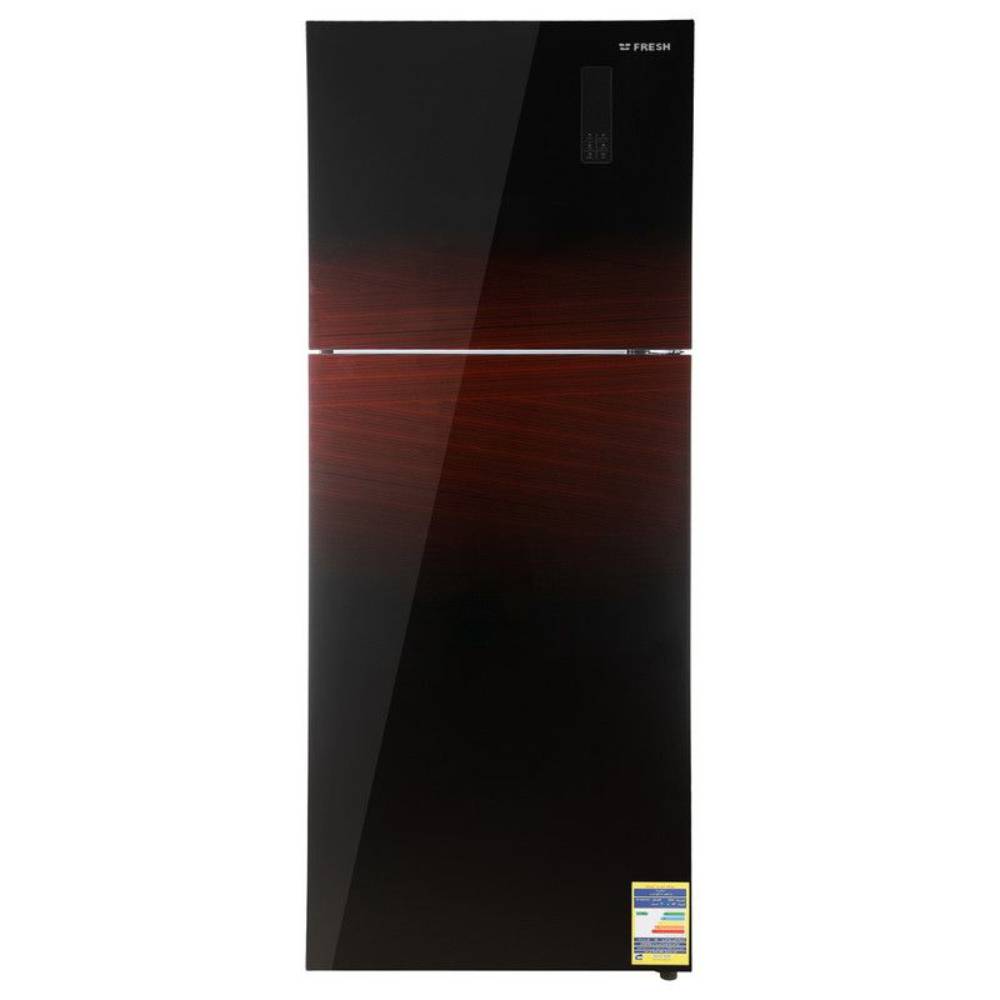 Fresh Refrigerator No Frost 471 L Dark Red Glass FNT-FNT-MR580YGDR. Fresh Refrigerator No Frost 471 L Dark Red Glass FNT-FNT-MR580YGDR.